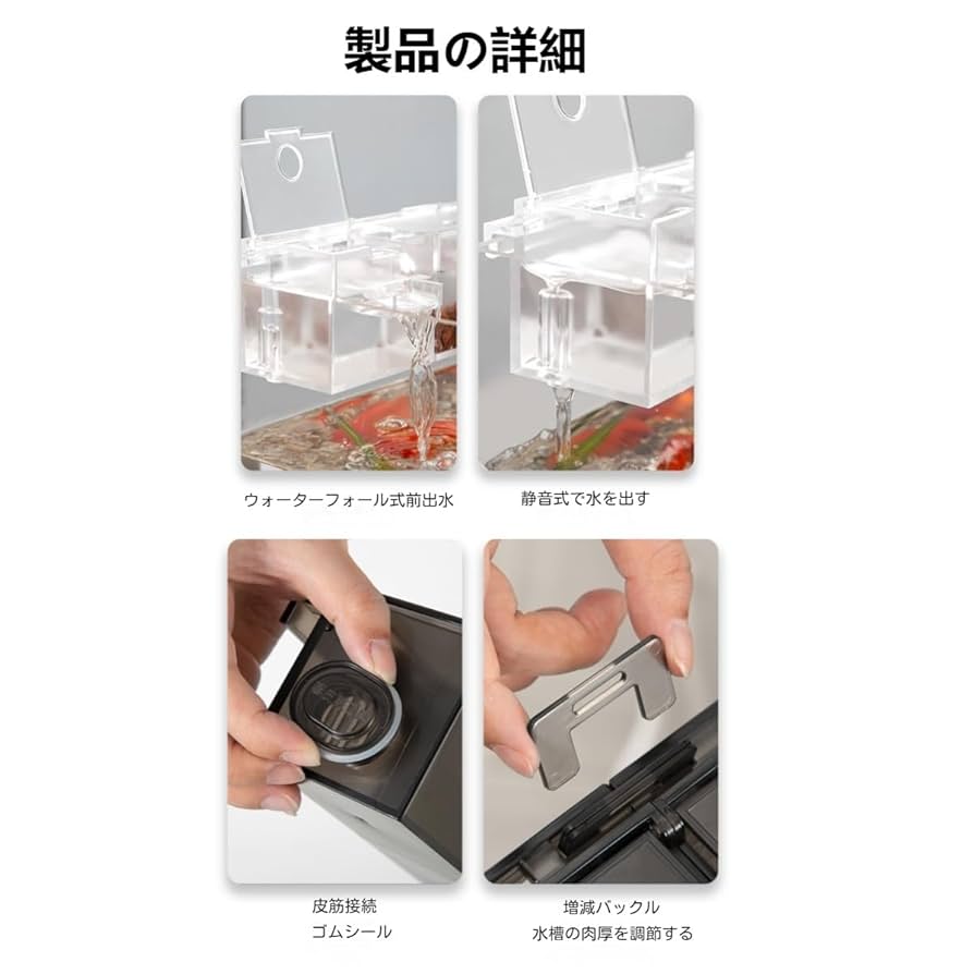 Amazon | Auyyhui 壁掛けフィルター 湿式・乾式分離 上部